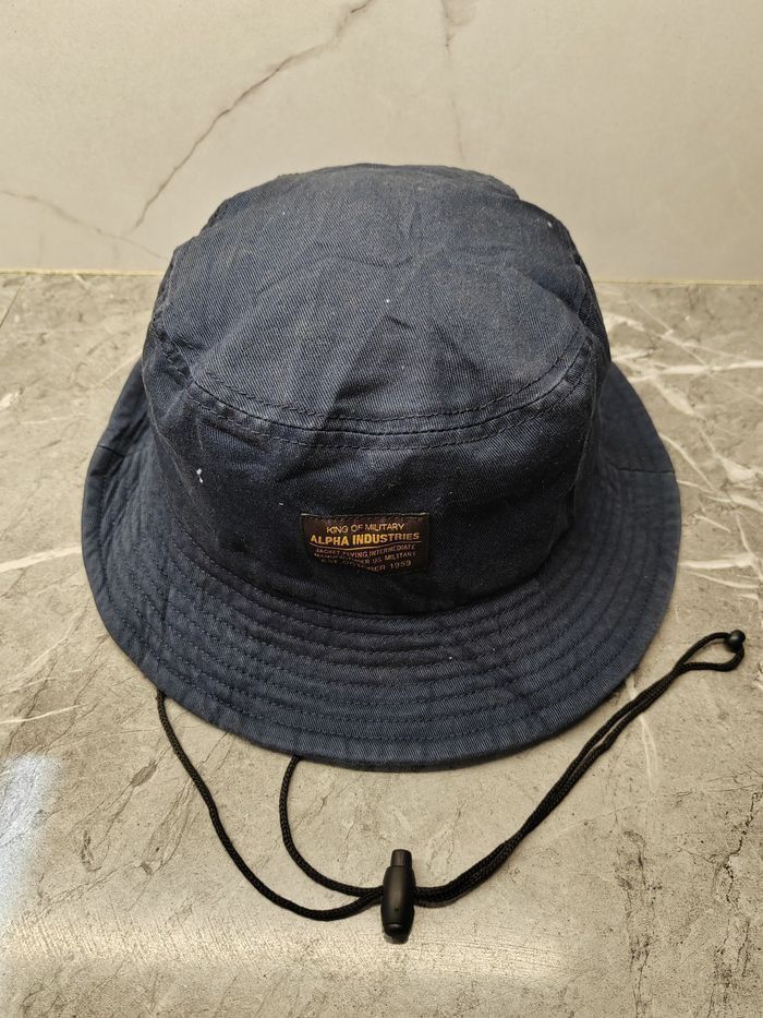 Alpha Industries Vintage Alpha Industries Bucket Hat Size ONE SIZE - 1 Thumbnail