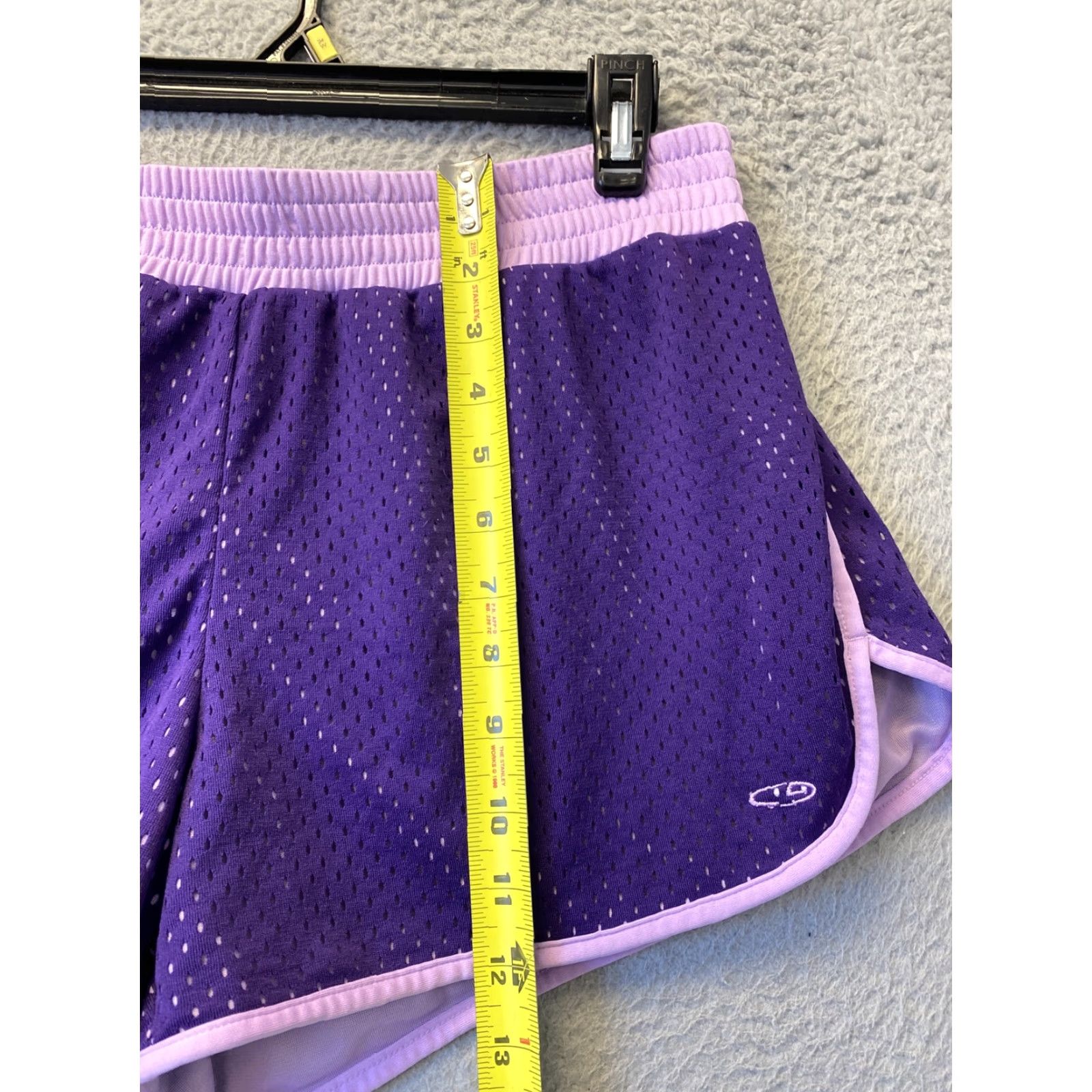 Champion Champion Duo Dry Womens Shorts Sz XL Purple Mid Rise 49-57 Size 40" / US 18 - 5 Thumbnail