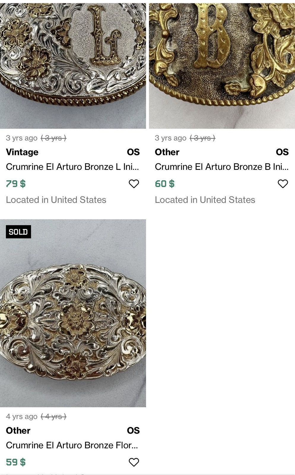 Sendra Sendra x Crumrine gold buckle eagle leather studded belt Size ONE SIZE - 10 Thumbnail