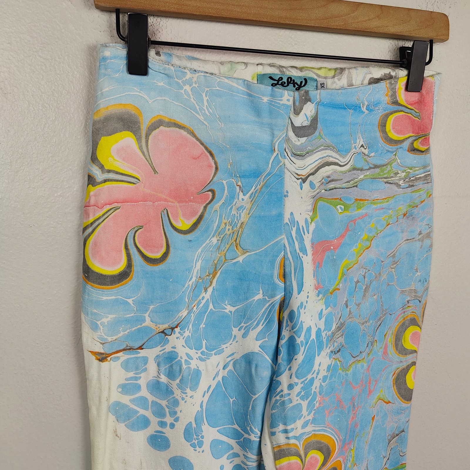 Free People Free People Lefty High Rise Flare Pants Womens XS Blue Size 25" / US 0 / IT 36 - 2 Thumbnail
