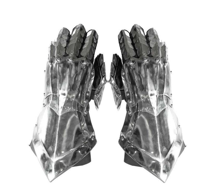 Other Knight steel Avant-Garde gloves, Balenciaga style Size ONE SIZE - 1 Thumbnail