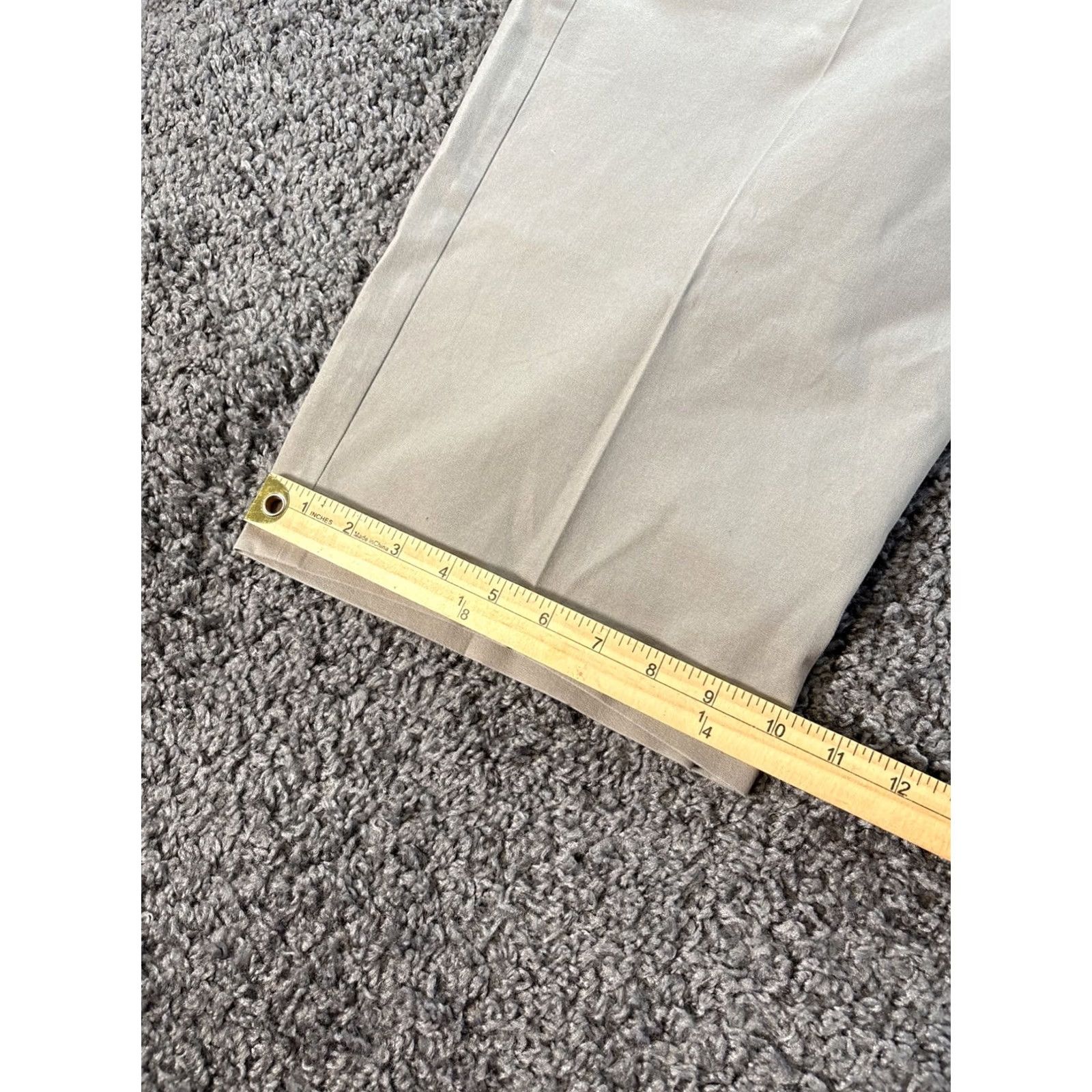Eileen Fisher VINTAGE Eileen Fisher Pants Women 2X Gray Organic Cotton Stretch Wide Leg Cropped Size 40" / US 18 - 3 Thumbnail