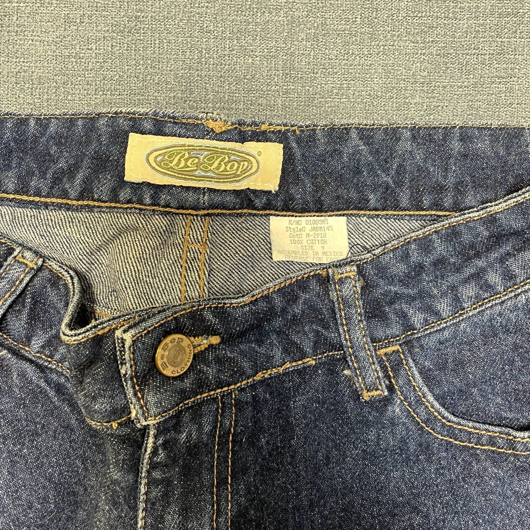 Vintage BeBop Jeans Women 9 Blue Denim Cotton Non Stretch Medium Wash Casual Bootcut Leg Jeans Size 30" / US 8 / IT 44 - 6 Thumbnail