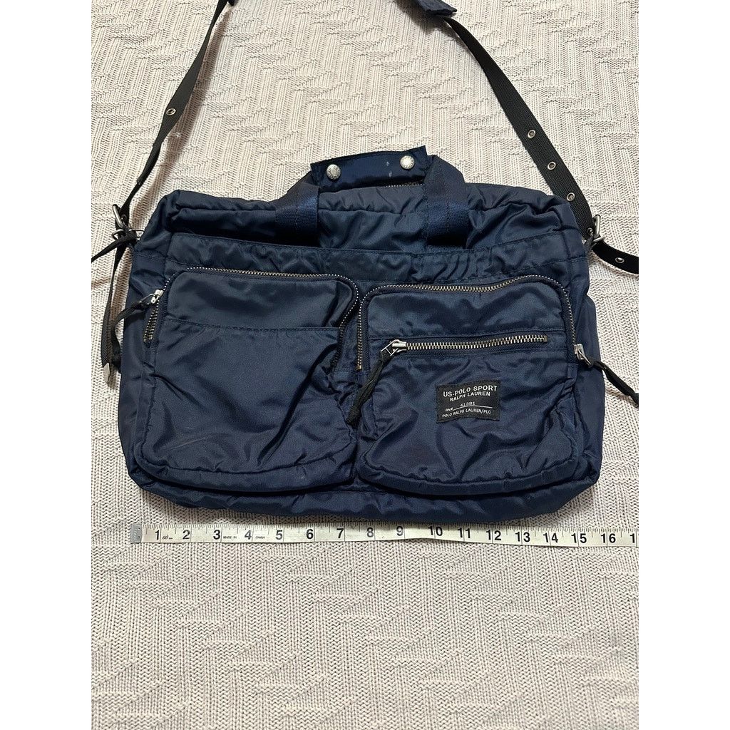 Polo Ralph Lauren Vintage 90s Polo Ralph Lauren navy messenger bag Size ONE SIZE - 7 Thumbnail