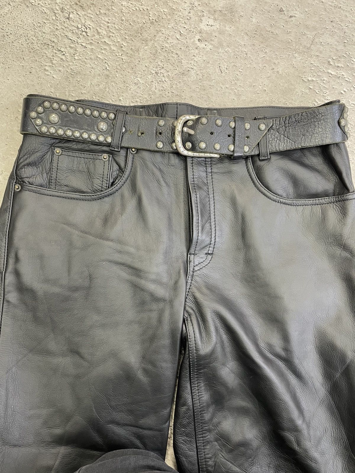 Japanese Brand Avant-garde Belt With Heavy Metal Chain Punk Emo Rock Goth Size ONE SIZE - 6 Thumbnail