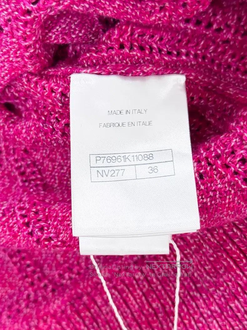Chanel Chanel Knitted waffle long-sleeved cardigan jacket Size XS / US 0-2 / IT 36-38 - 7 Thumbnail