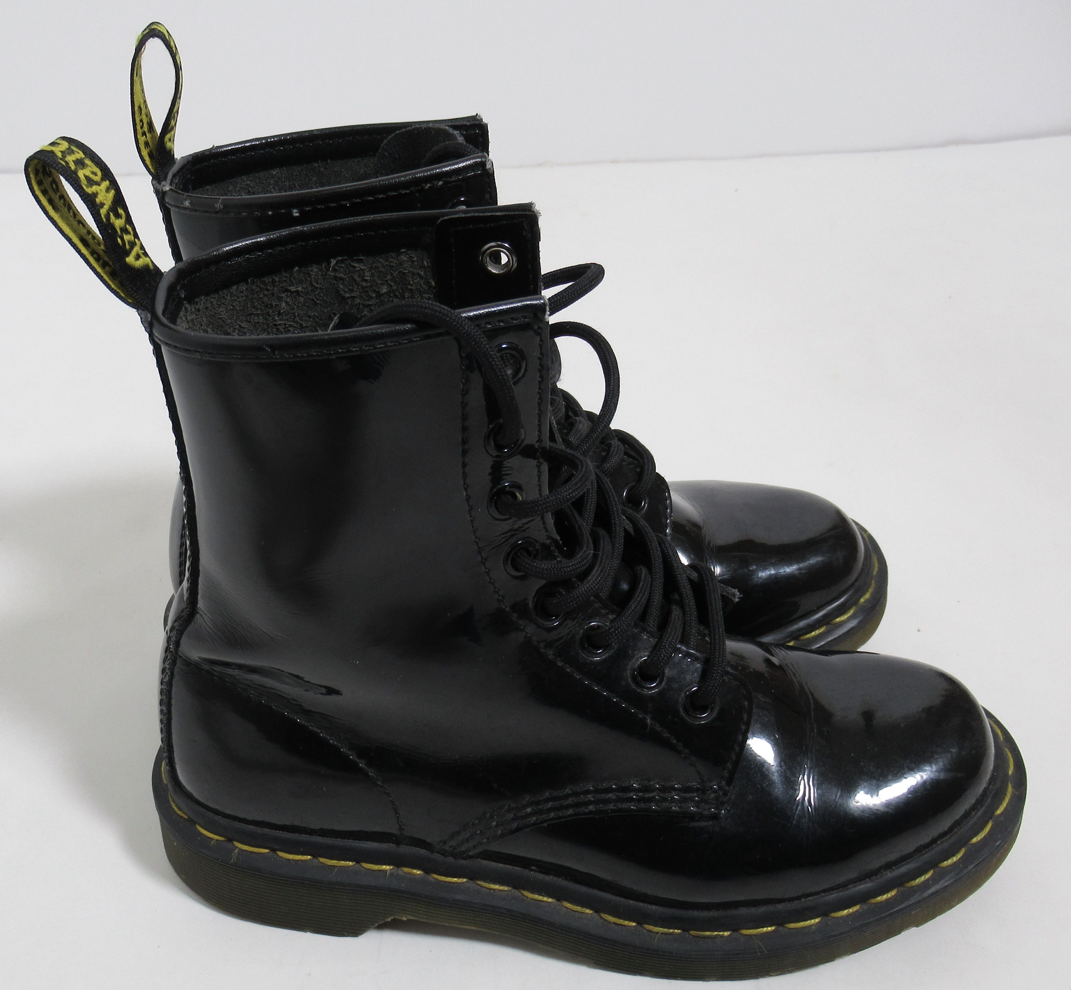 Dr. Martens Dr Martens Women's 1460 Patent Leather Boots Black Lamper Size US 6 / IT 36 - 3 Thumbnail
