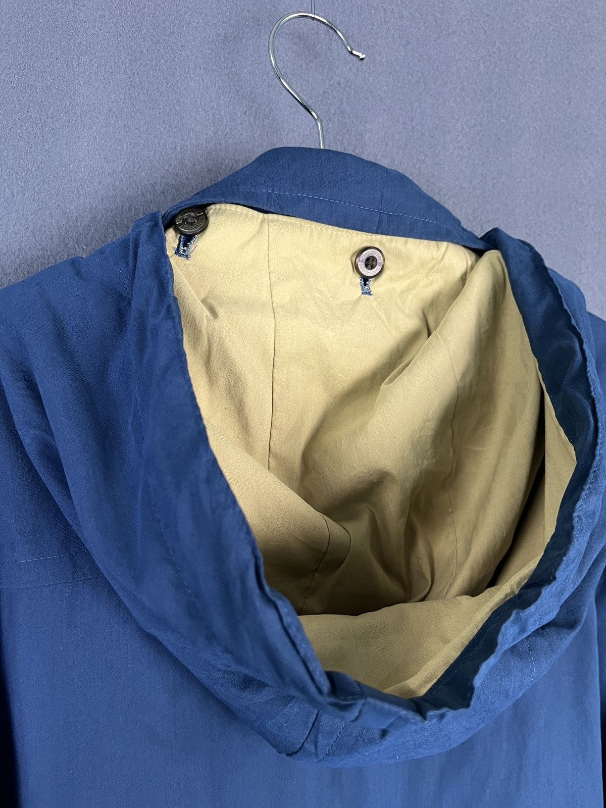 Burberry × Vintage Burberrys Blue Hooded Coat Jacket Quilted Lined Size US L / EU 52-54 / 3 - 12 Thumbnail
