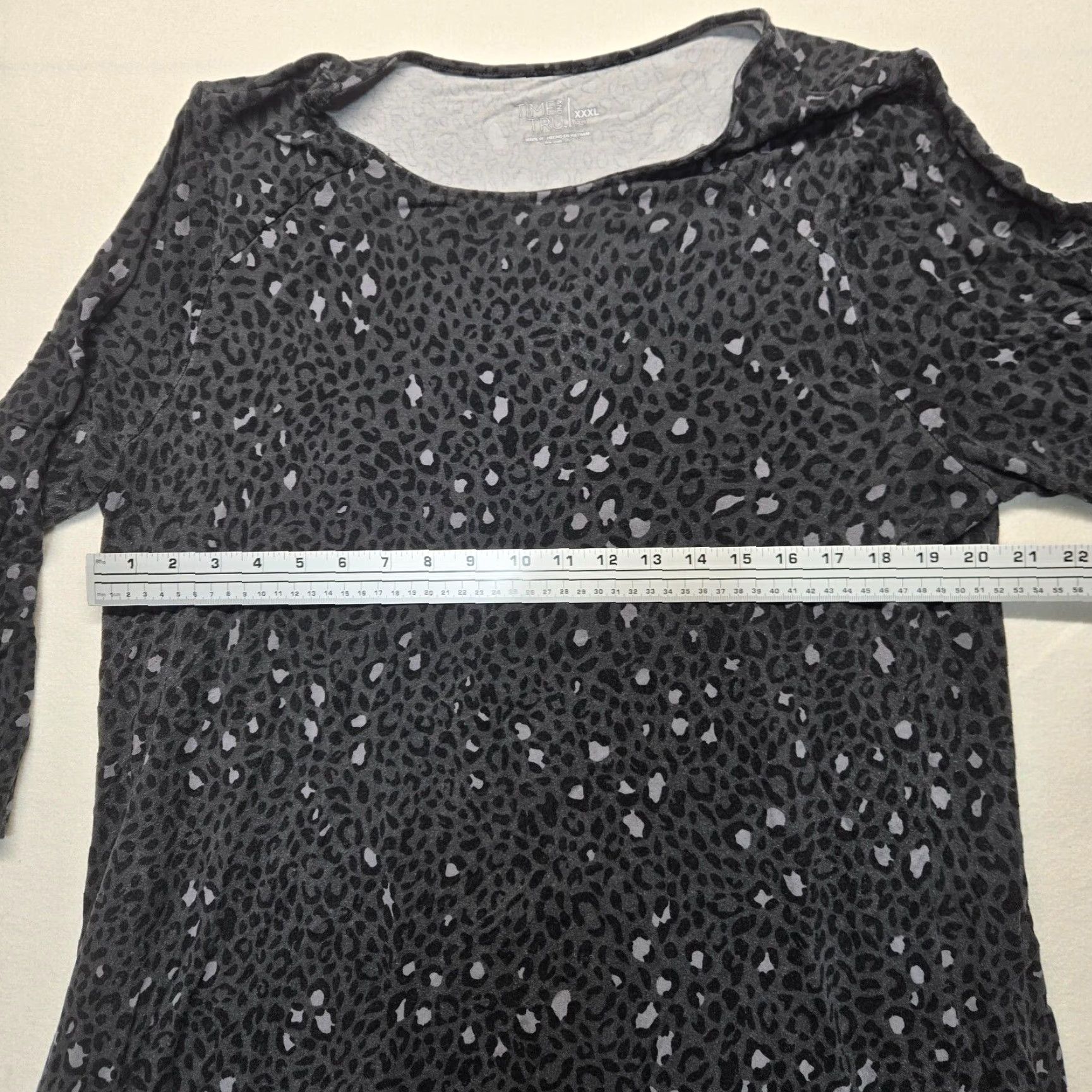 Vintage Time And Tru Animal Print Pullover Sweater Dress 3XL Black Womens Size XXL / US 16-18 / IT 52-54 - 3 Thumbnail