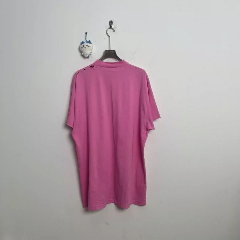 Balenciaga Balenciaga Pink foam monogram short sleeve Size US S / EU 44-46 / 1 - 4 Thumbnail