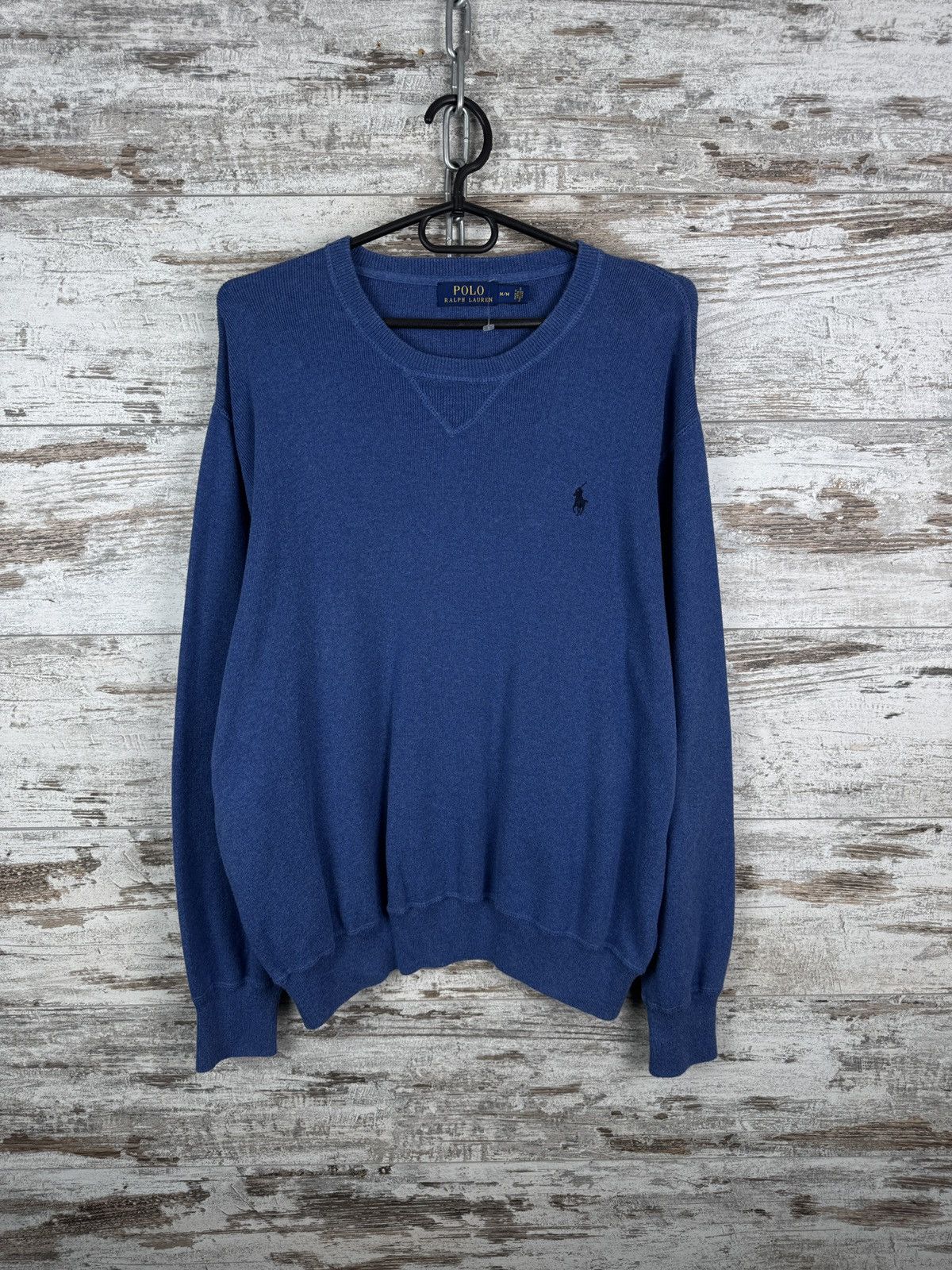 Polo Ralph Lauren × Vintage Mens Vintage Polo Ralph Lauren sweaters blue sweatshirt Size US M / EU 48-50 / 2 - 1 Thumbnail