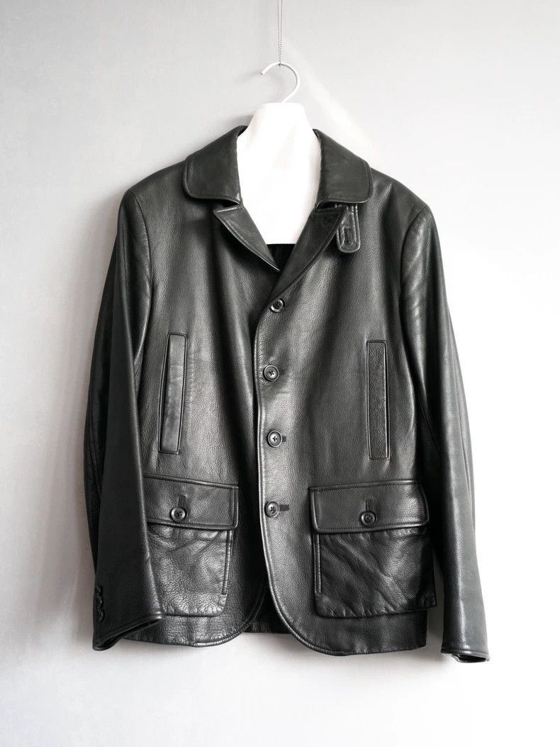 Yohji Yamamoto Yohji Yamamoto Leather Multi-Pocket Jacket