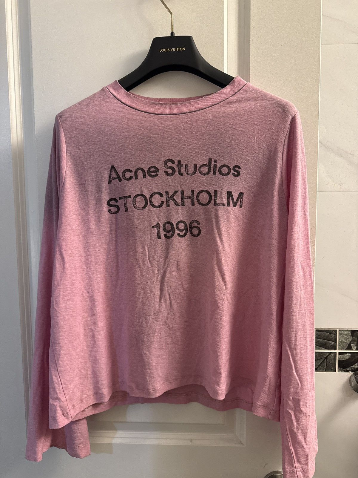 Acne Studios Acne Studios SPRAYED 1996 LOGO T-SHIRT Cotton Candy Pink Size XS / US 0-2 / IT 36-38 - 1 Thumbnail