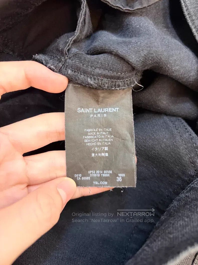 Saint Laurent Paris Saint Laurent Paris Black Basic Denim Jeans i Size US 36 / EU 52 - 4 Thumbnail
