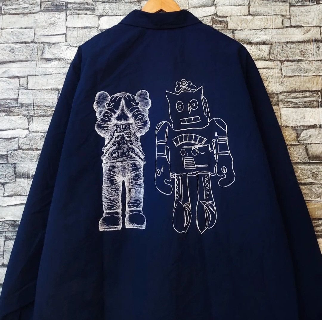 Andy Warhol × Kaws × Uniqlo UNIQLO X KAWS X Andy Warhol Coach Jacket Navy Size US XL / EU 56 / 4 - 7 Thumbnail