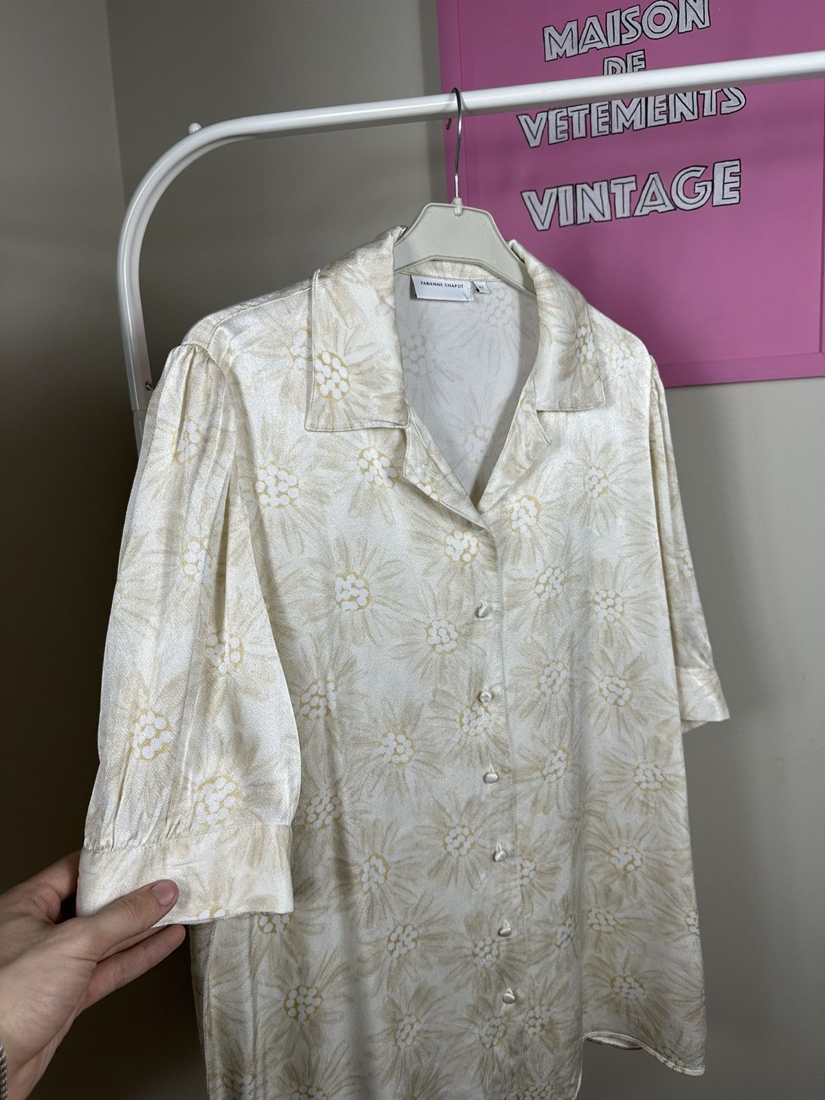 Other Fabienne Chapot Blouse Flowered Gold Size M / US 6-8 / IT 42-44 - 15 Thumbnail