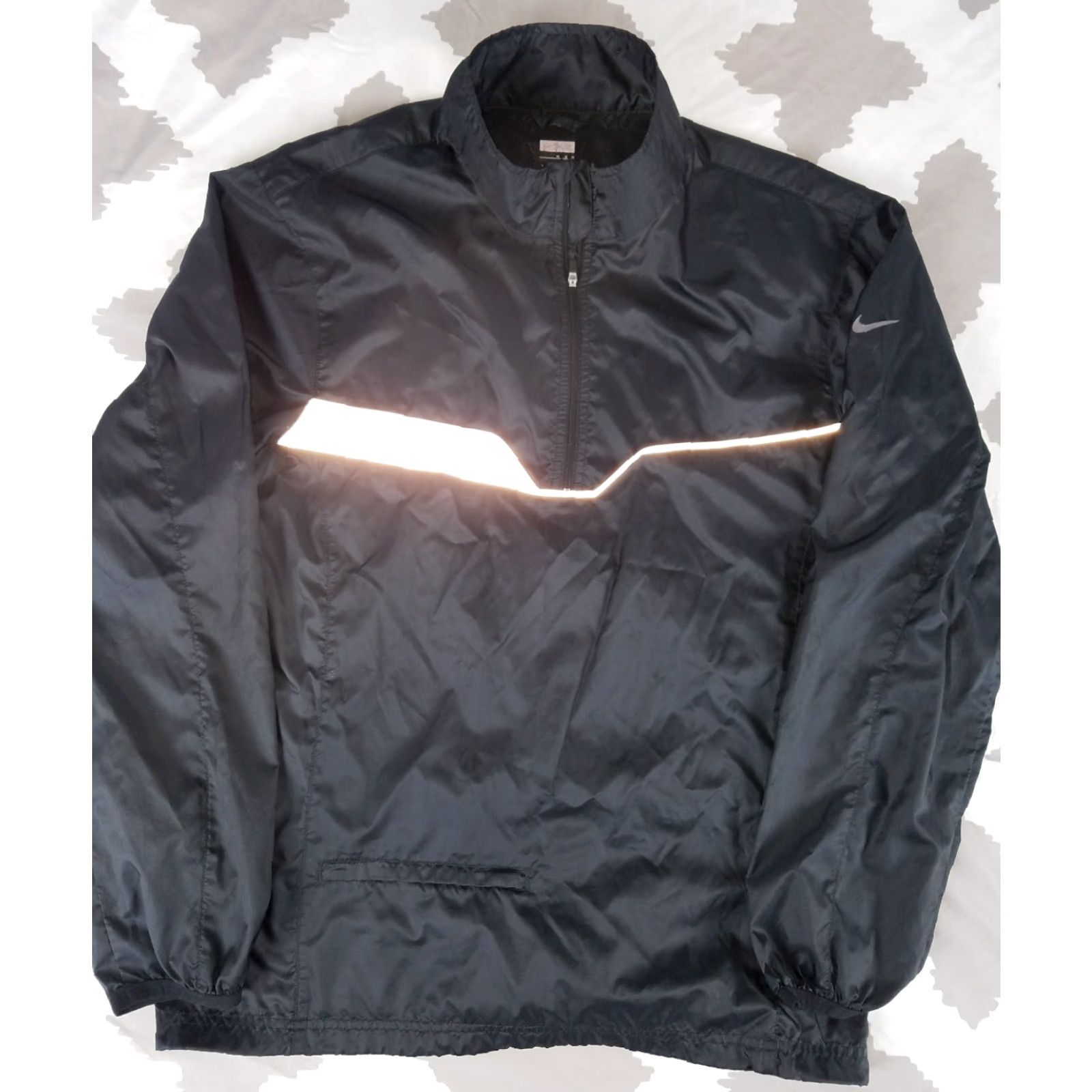 Nike Nike Air Running Light Windbreaker Jacket Pullover Reflective Black Mens M Size US M / EU 48-50 / 2 - 2 Thumbnail