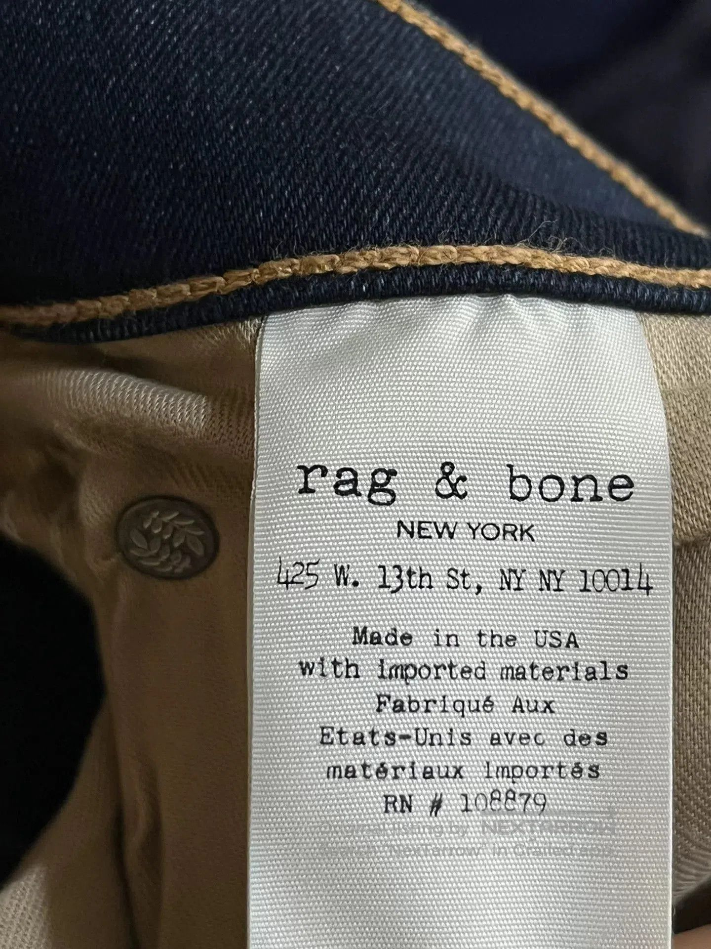 Rag & Bone Rag & Bone Stretch Slim-Fit Jeans. Size 27" / US 4 / IT 40 - 8 Thumbnail