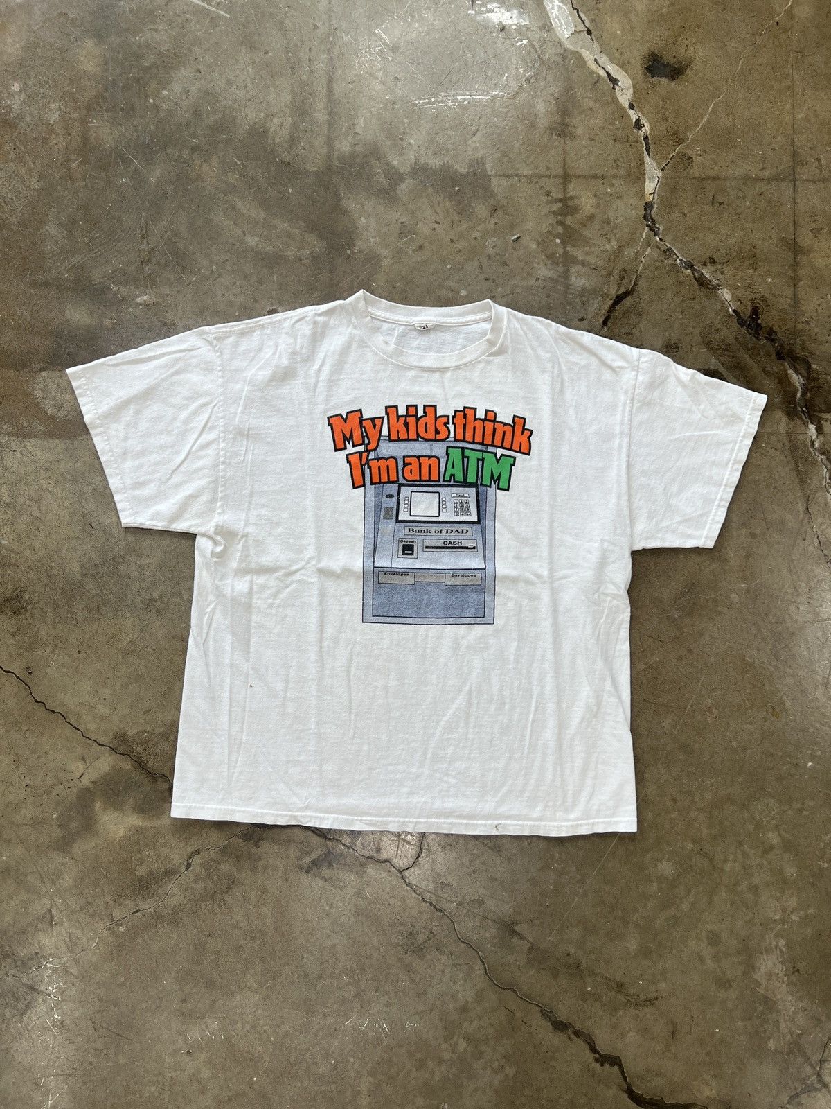 Vintage Vintage My Kids Think I'm an ATM Tee Large Size US L / EU 52-54 / 3 - 2 Thumbnail