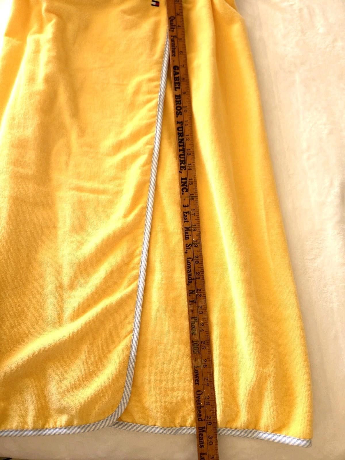 Tommy Hilfiger VTG Tommy Hilfiger Terry Cloth Bath Towel Wrap Cover Y2K S/M Size ONE SIZE - 3 Thumbnail