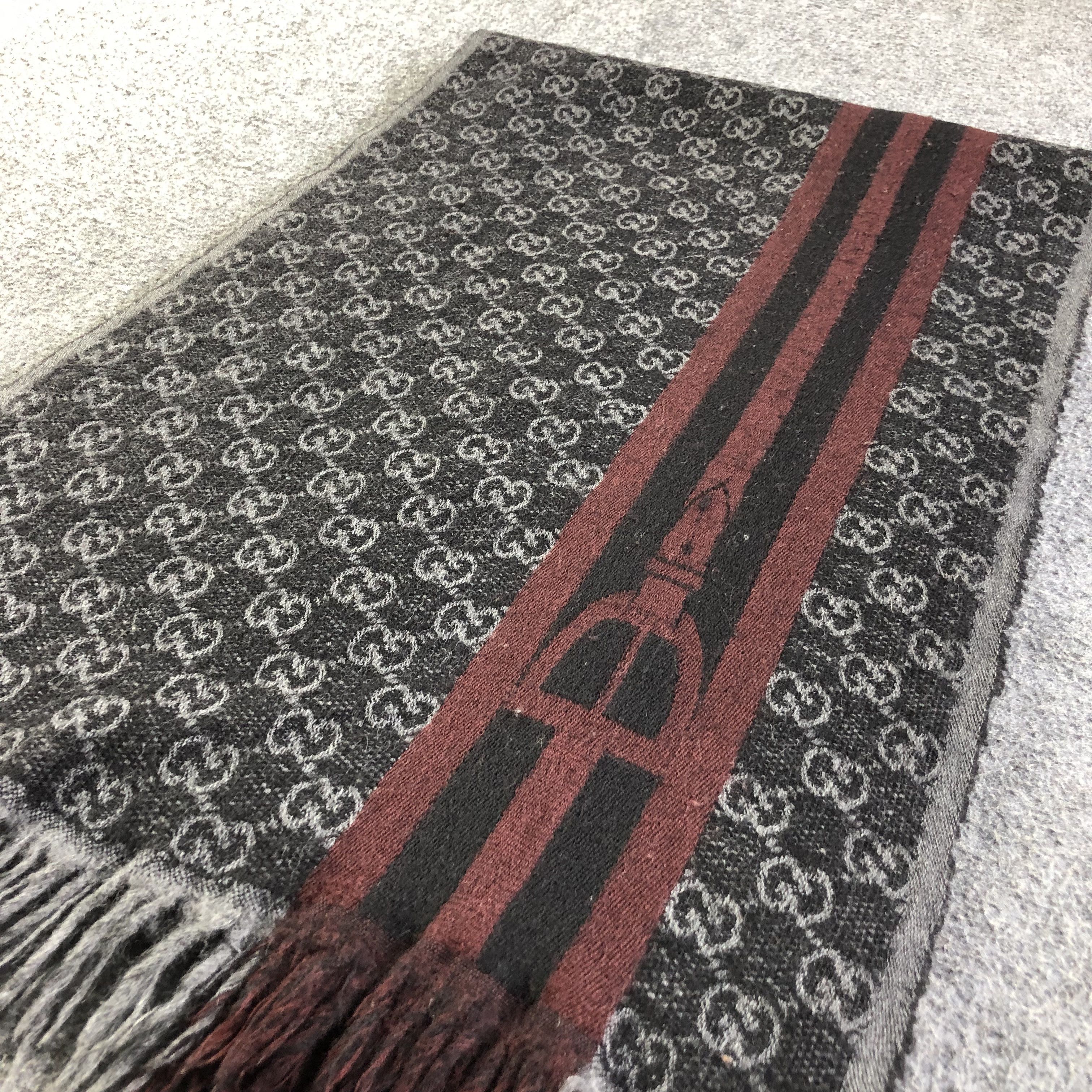 Gucci Gucci GG Monogram Wool Scarf Muffler V1756 Size ONE SIZE - 2 Thumbnail