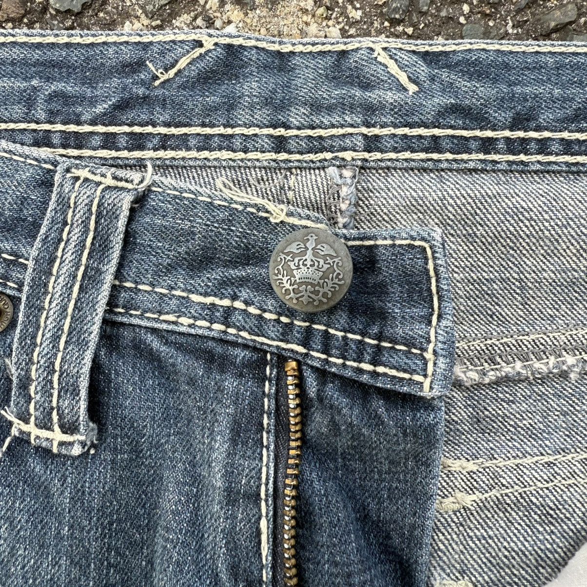 Japanese Brand W31 VINTAGE TRIM FLARE FADED DENIM JEAN PANTS Size US 31 - 10 Thumbnail