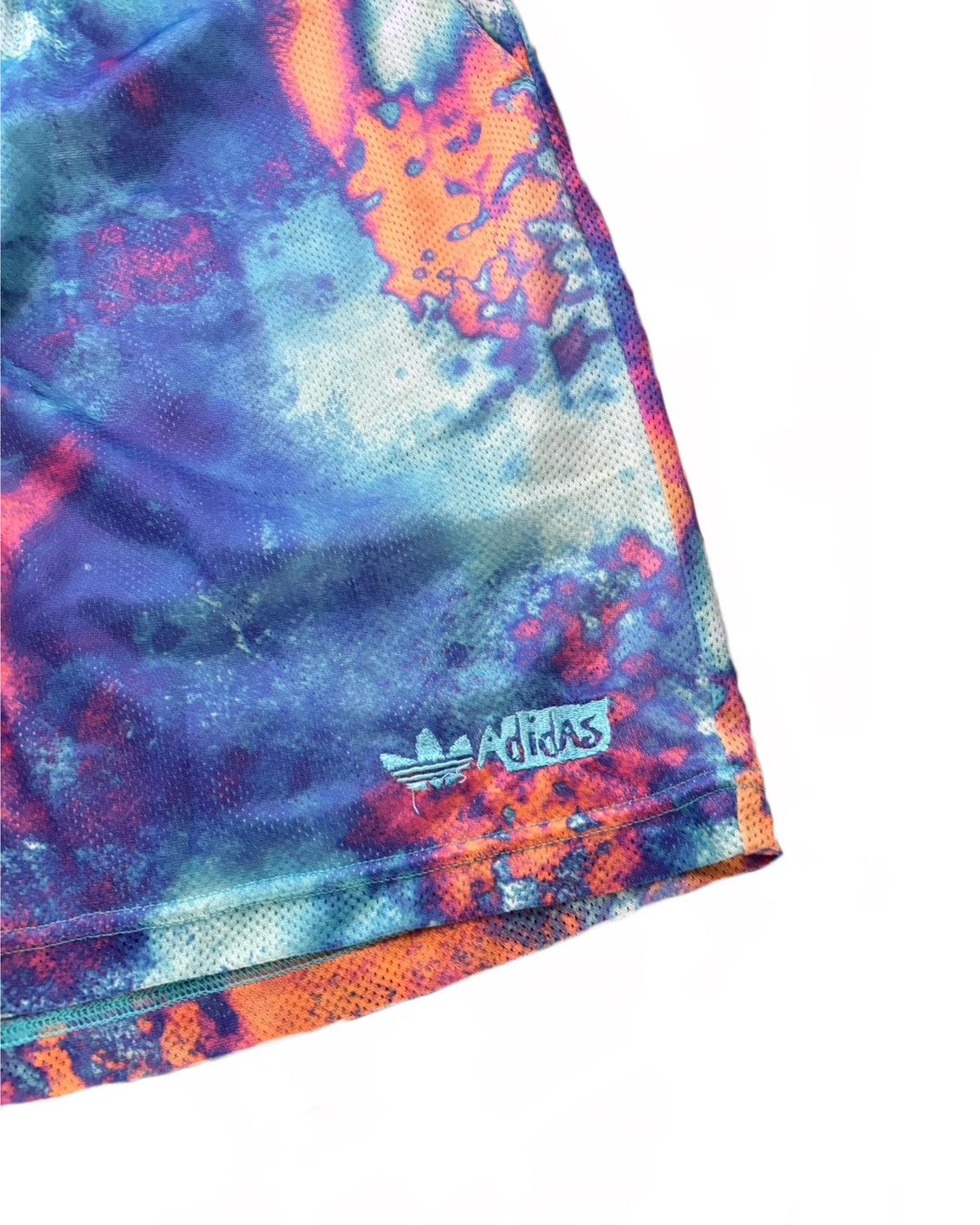 Adidas Adidas Multicolor Galaxy Mesh Shorts XL — Y2K Streetwear Size US 32 / EU 48 - 7 Thumbnail