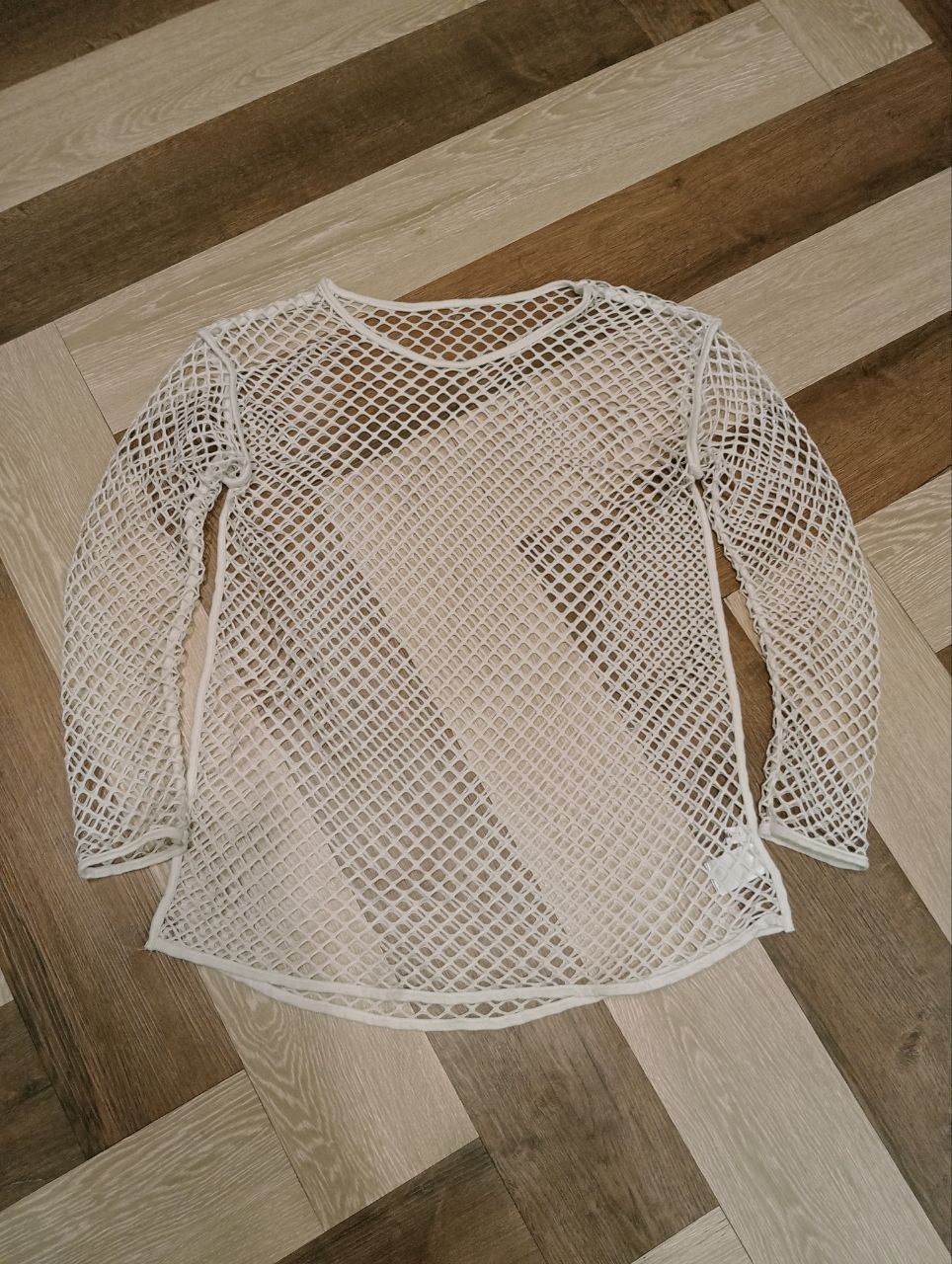 Japanese Brand WEGO JAPAN WHITE MESH TOPS Size US L / EU 52-54 / 3 - 1 Thumbnail