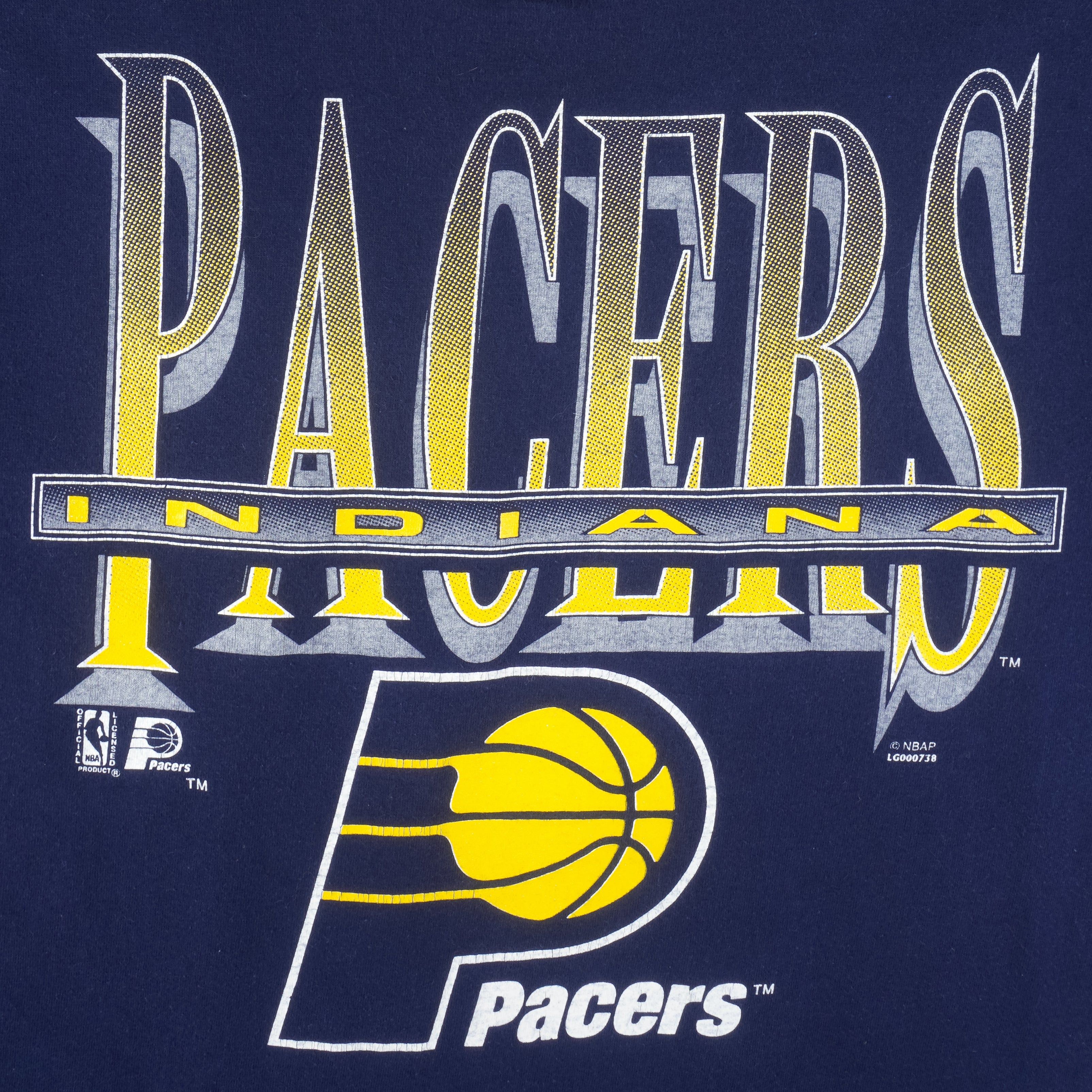 Logo 7 NBA - Indiana Pacers Single Stitch T-Shirt 1990s Size US L / EU 52-54 / 3 - 3 Thumbnail
