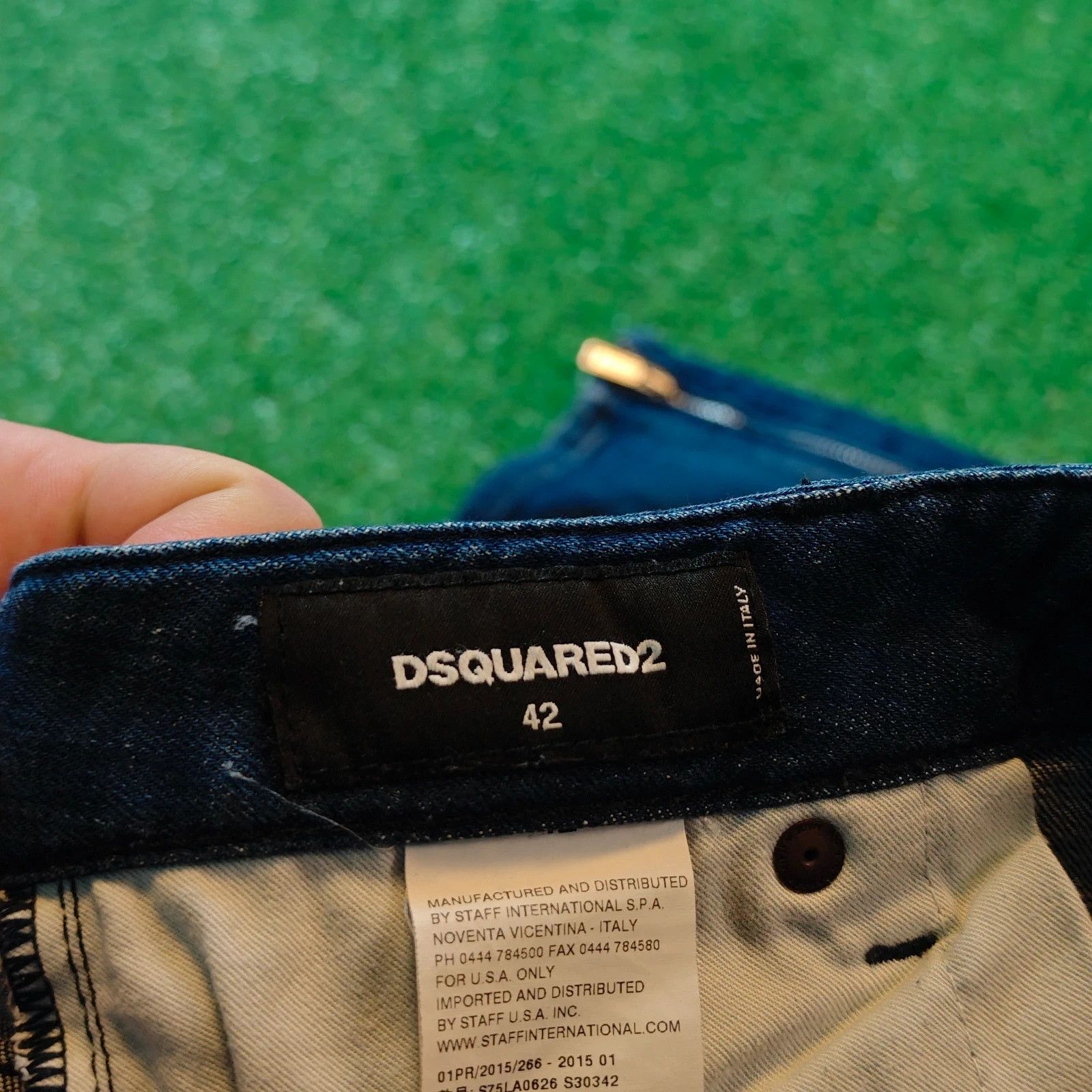 Dsquared2 Dsquared Jeans Womens 42 (30') blue ankle zip slim skinny Size 30" / US 8 / IT 44 - 9 Thumbnail