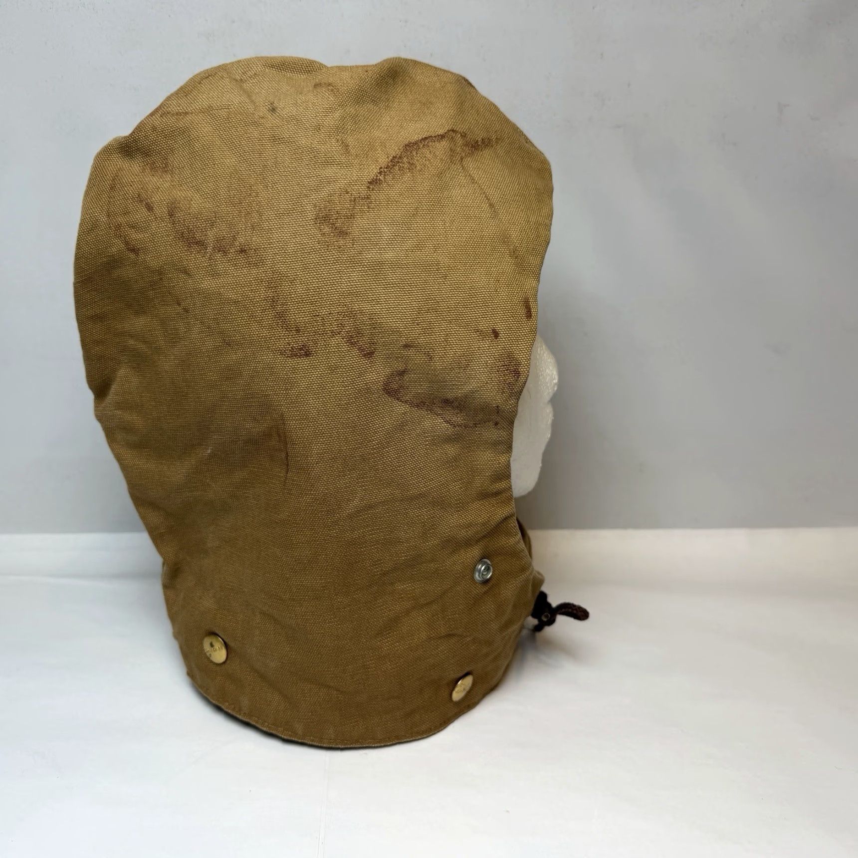 Carhartt VINTAGE Carhartt Hood Mens One Size Brown Duck Quilted Lined Made USA 90s Size ONE SIZE - 4 Thumbnail