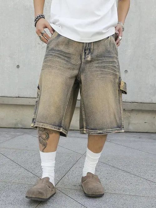 Hypebeast × Jean Pants Vintage Jorts Cargo Y2k Shorts Jeans Size US 32 / EU 48 - 1 Thumbnail