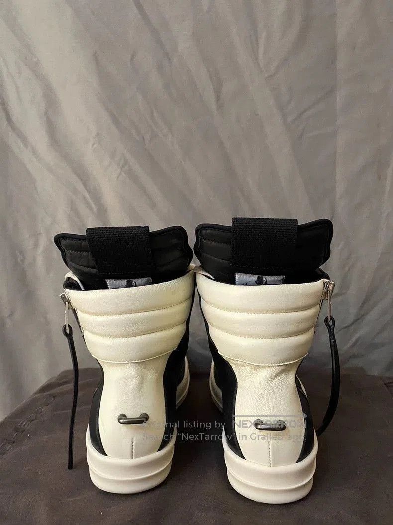 Rick Owens Rick Owens Leather High-Top Sneakers Size 42. Size US 9 / EU 42 - 4 Thumbnail