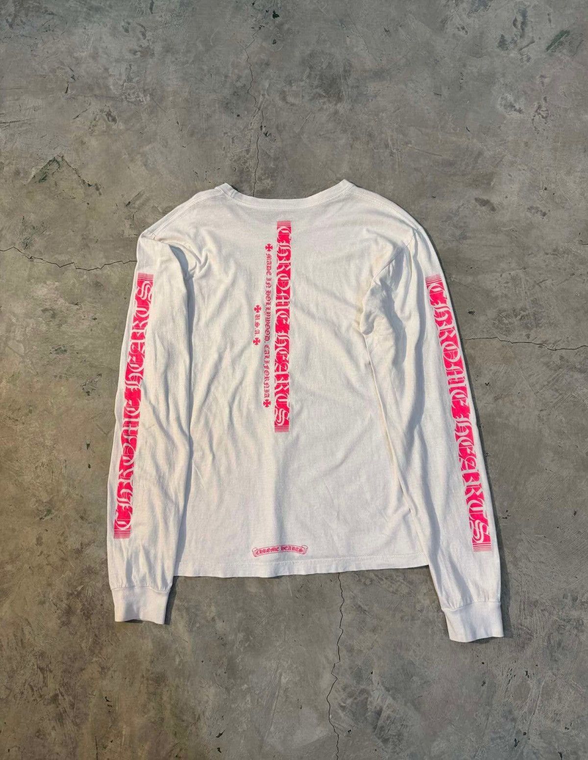 Chrome Hearts Chrome Hearts Pink print white longsleeves Size US M / EU 48-50 / 2 - 1 Thumbnail