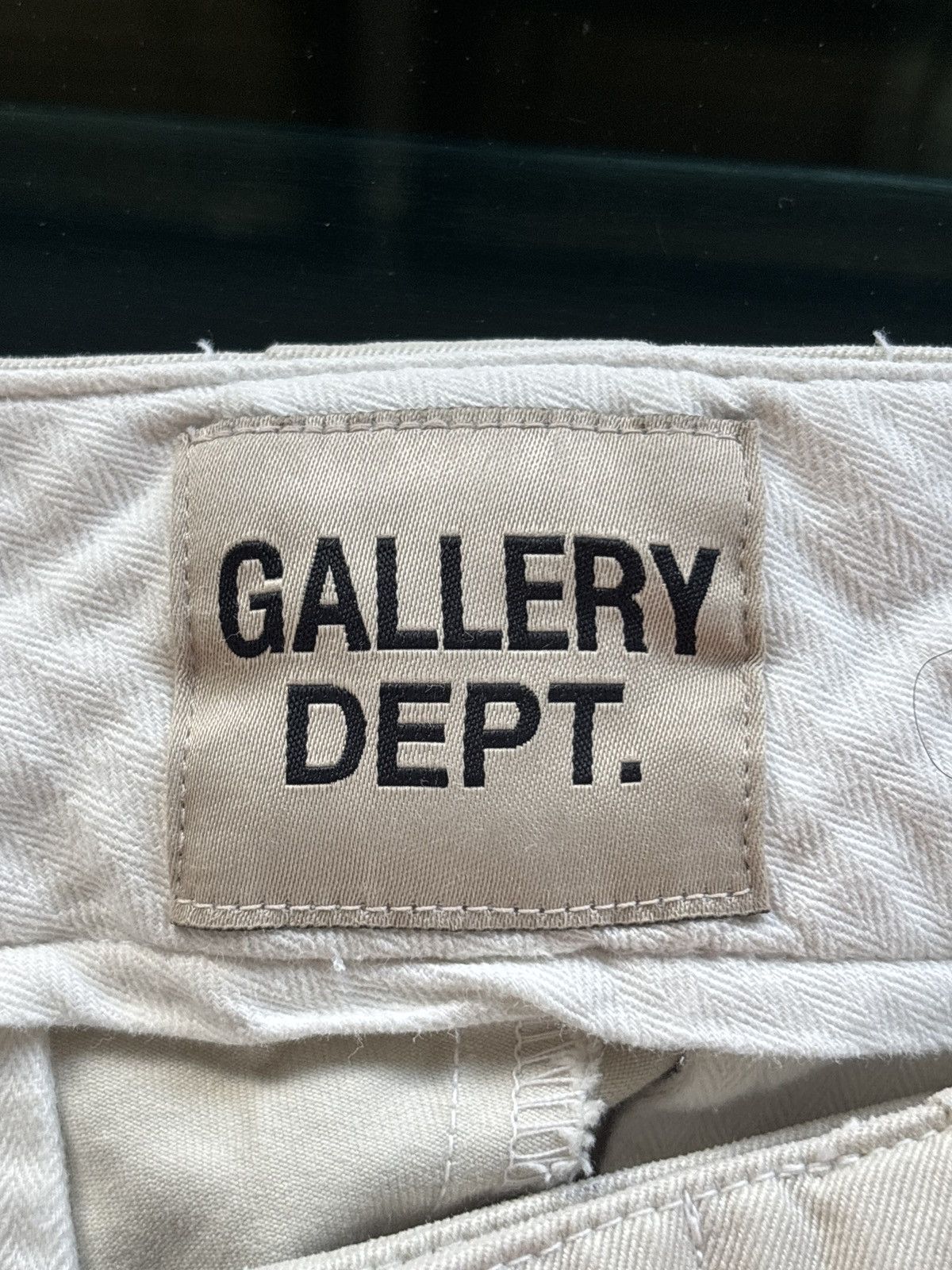 Gallery Dept. GALLERY DEPT | DISTRESSED CHINO LOGO FLARE JEANS Size US 29 - 9 Thumbnail