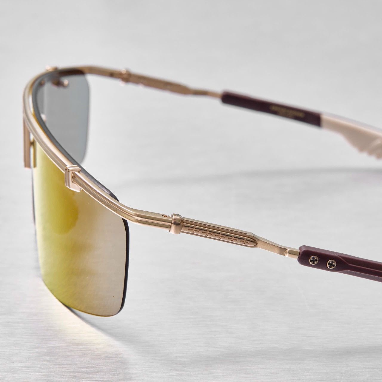 Chrome Hearts CHROME HEARTS CLITANIC MATTE GOLD PLATED/ GP CLASSIC BROWN Size ONE SIZE - 3 Thumbnail