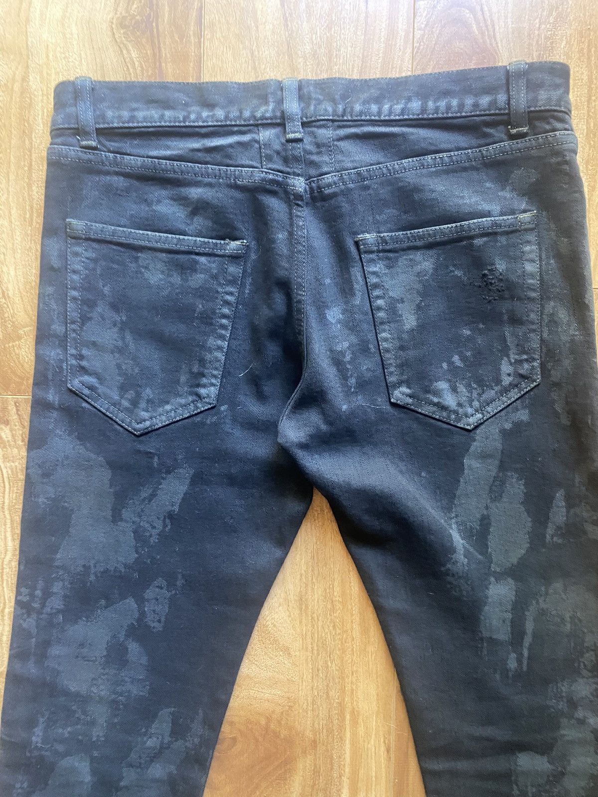Saint Laurent Paris Saint Laurent Oil Spill Denim Size US 30 / EU 46 - 7 Thumbnail