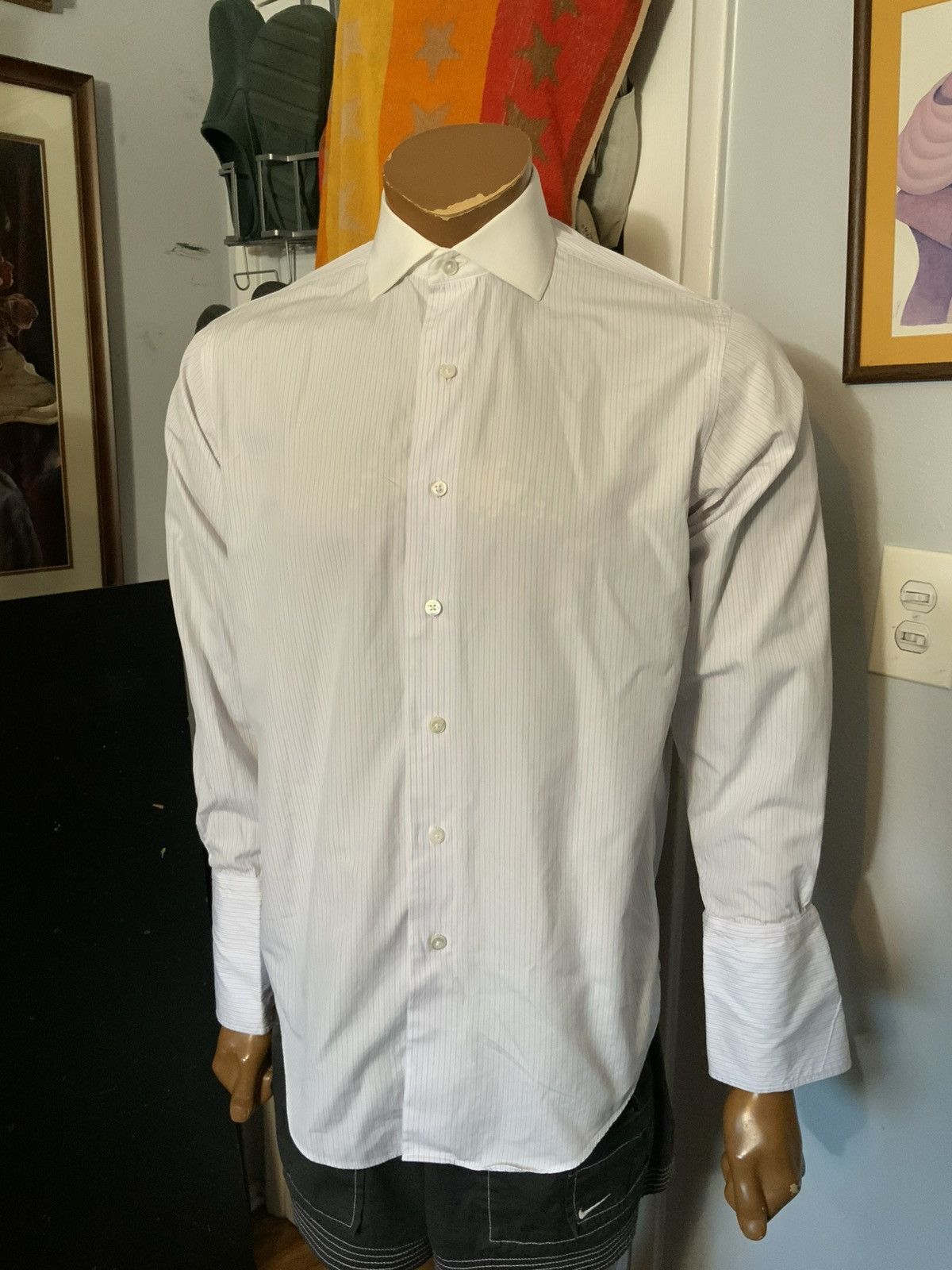 Brooks Brothers $195 Brooks Brothers Golden Fleece Striped Woven Dress Shirt Size US S / EU 44-46 / 1 - 8 Thumbnail