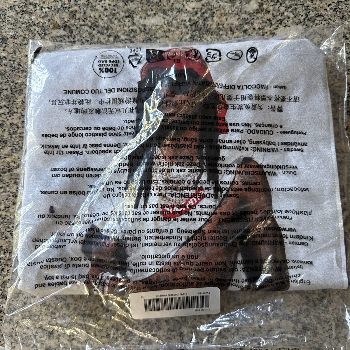 Supreme Supreme Playboi Carti Tee - Purple - Medium | NEW Size US M / EU 48-50 / 2 - 1 Thumbnail