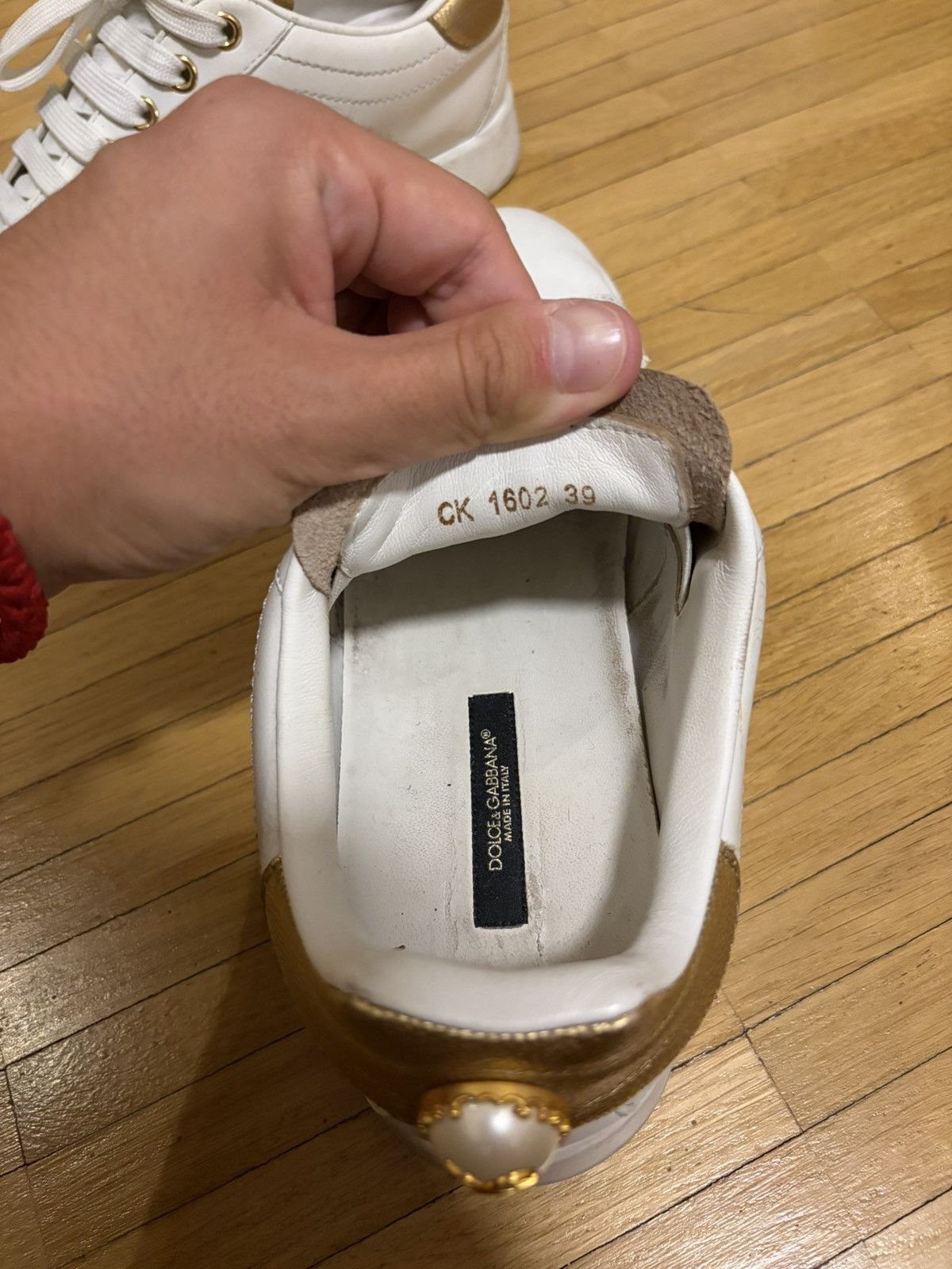 Dolce & Gabbana Dolce & Gabbana white gold Sneaker Size US 8 / IT 38 - 7 Thumbnail