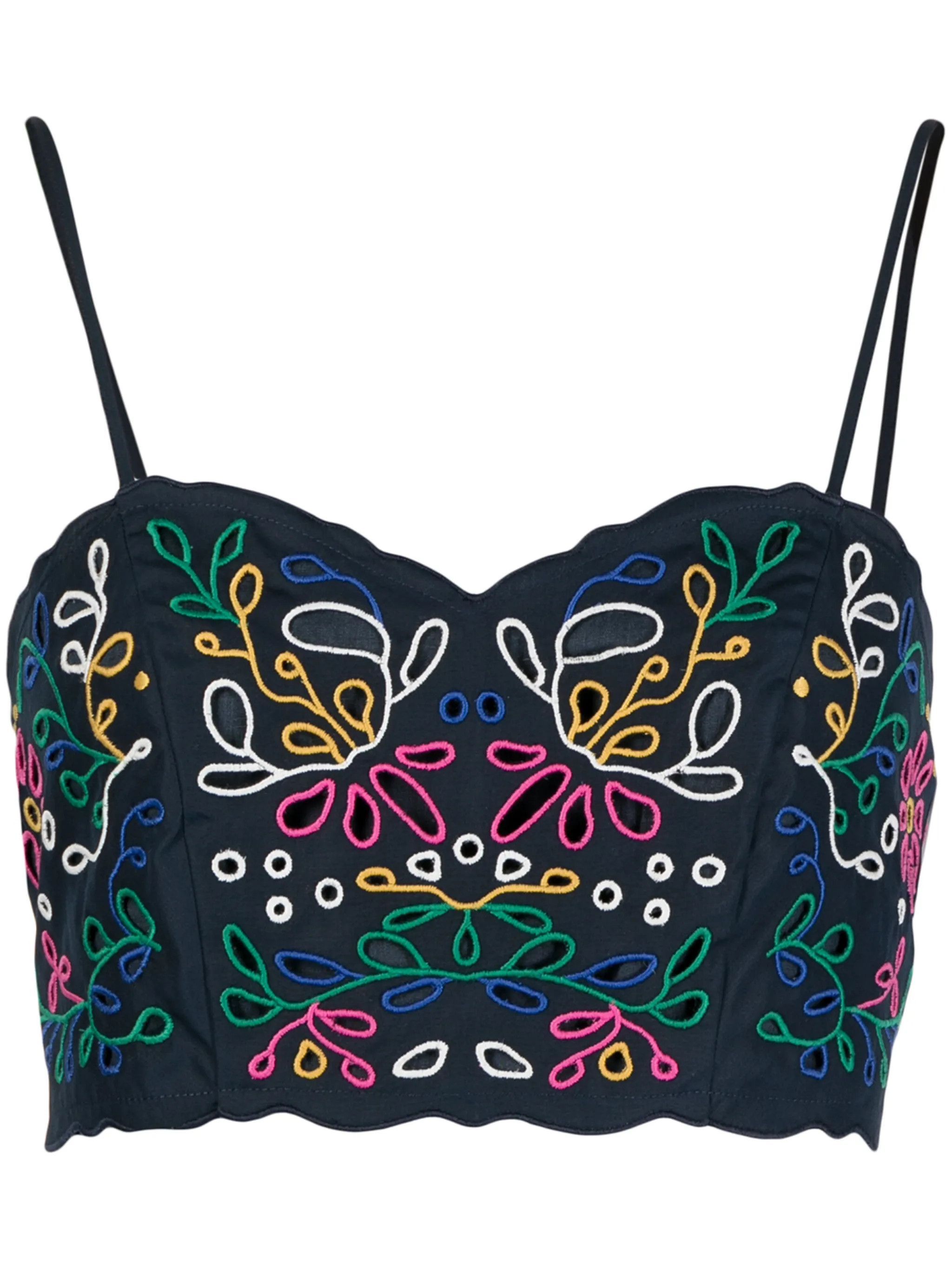 Chloe o1y0825 Sleeveless Bustier in Multicolor Size XS / US 0-2 / IT 36-38 - 1 Thumbnail