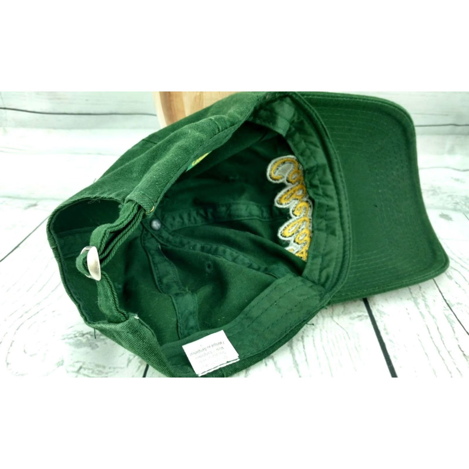 Vintage CABELA'S Hunter Green Cap Men"s Buckle Adjustable Strap Baseball Cap Mens Green Buckle Adjustable Cap Size ONE SIZE - 7 Thumbnail