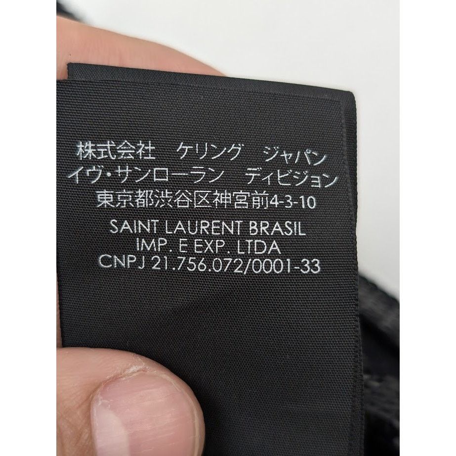 Saint Laurent Paris o1rshd1 Size: OS / Square Sequence Lavalliere Scarf in Black Size ONE SIZE - 20 Thumbnail