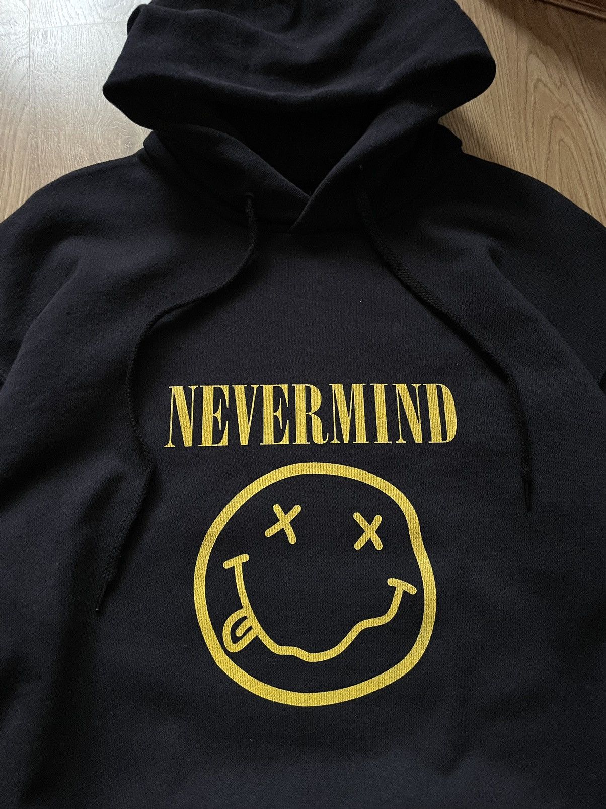 Band Tees Vintage Y2K Nirvana Nevermind Smile Kurt Cobain Band Hoodie Size US XL / EU 56 / 4 - 2 Thumbnail
