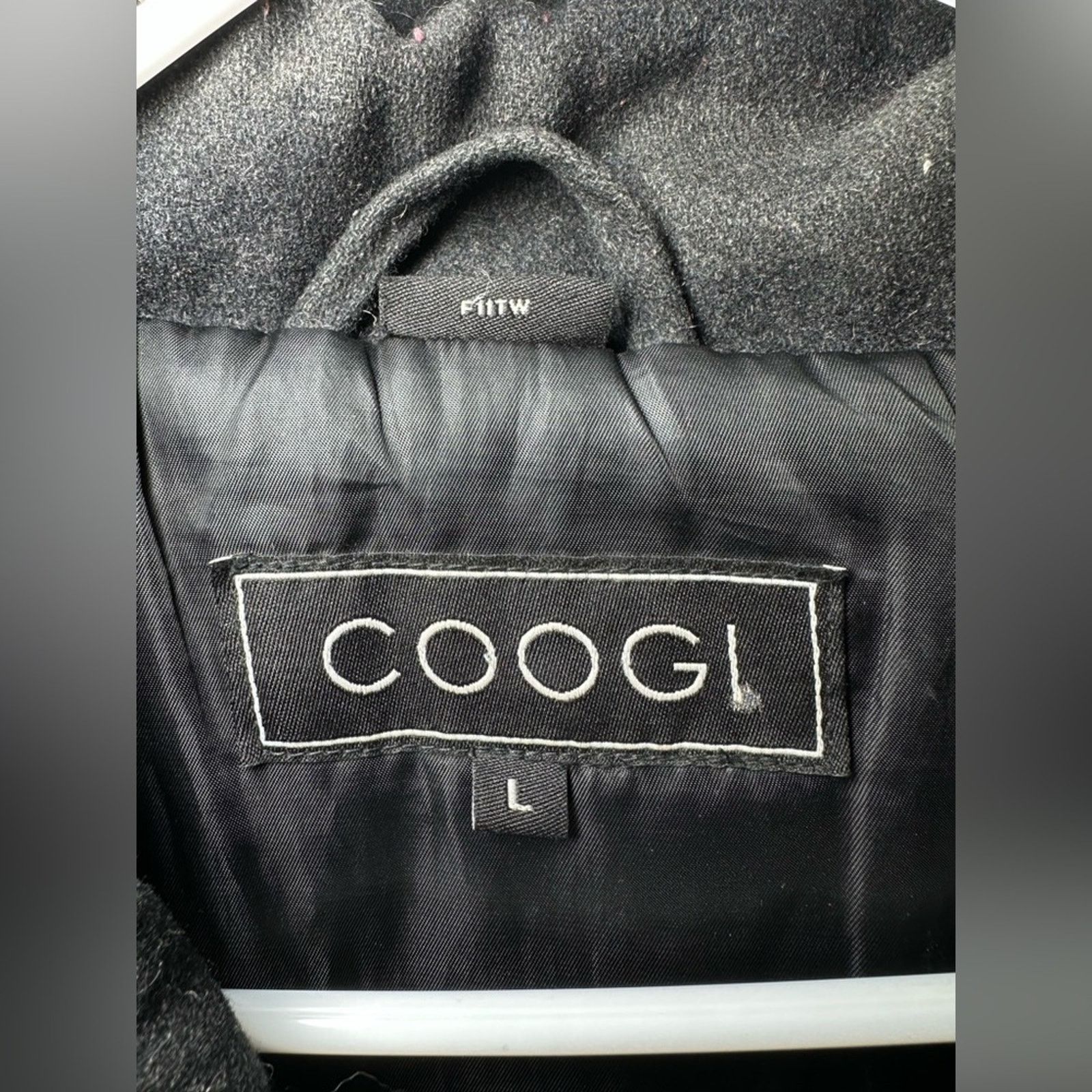 Coogi Vintage Coogi Dark Gray Wool Blend Coat Jacket- Men’s Sz L Size US L / EU 52-54 / 3 - 4 Thumbnail