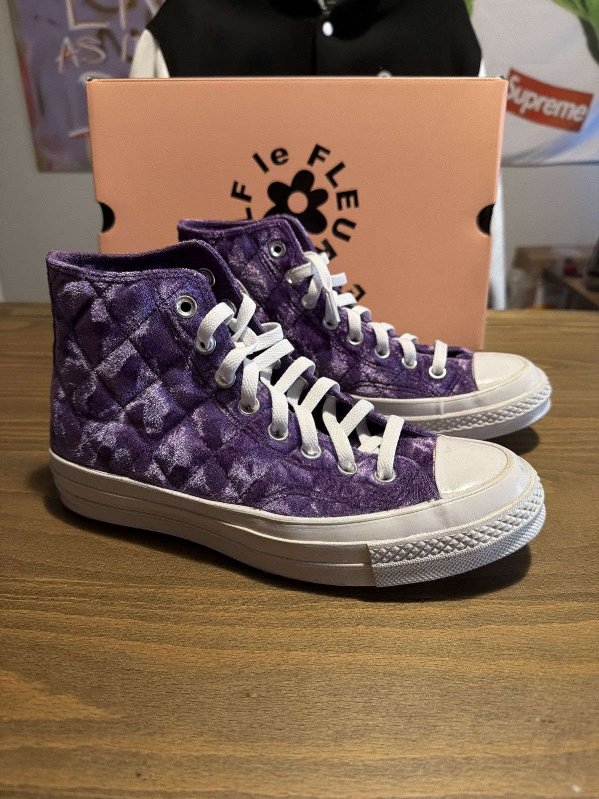 Converse x Golf le Fleur Quilted Velvet