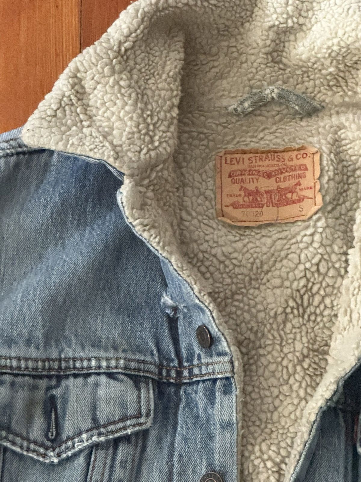 Levi's Vintage Clothing Vintage sherpa lined Levis denim jacket Size US S / EU 44-46 / 1 - 2 Thumbnail