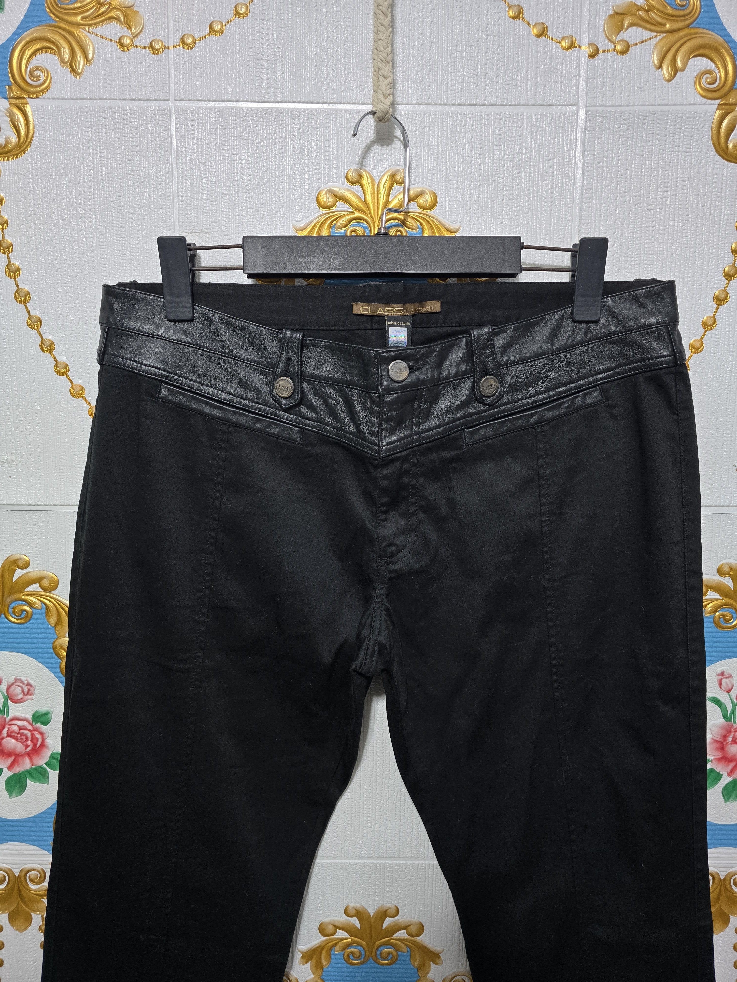 Roberto Cavalli Class Roberto Cavalli trousers leather waistband. VINTAGE Size 42" / US 20 - 2 Thumbnail