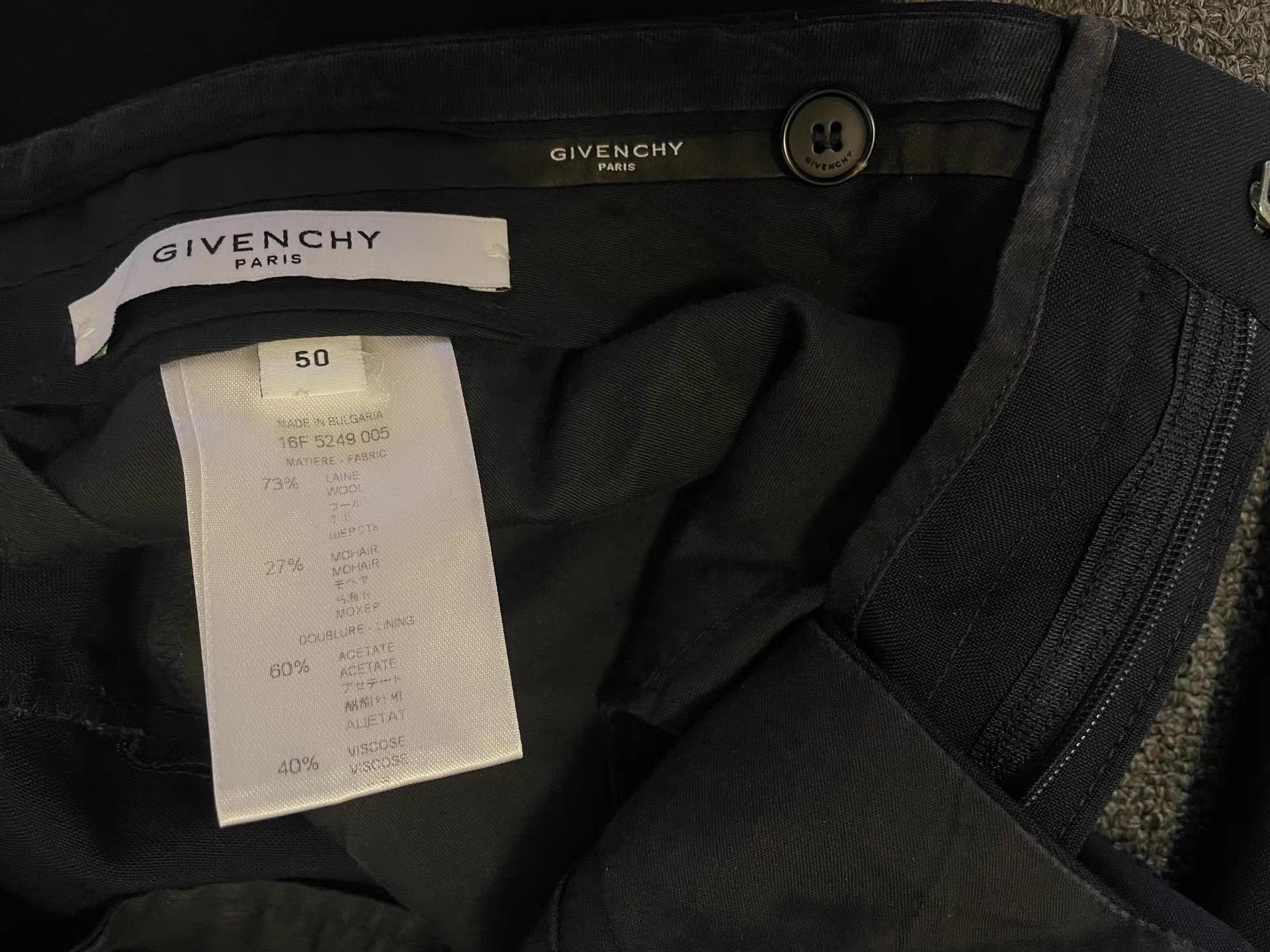 Givenchy Givenchy black wool trousers, Q4 Size US 34 / EU 50 - 6 Thumbnail
