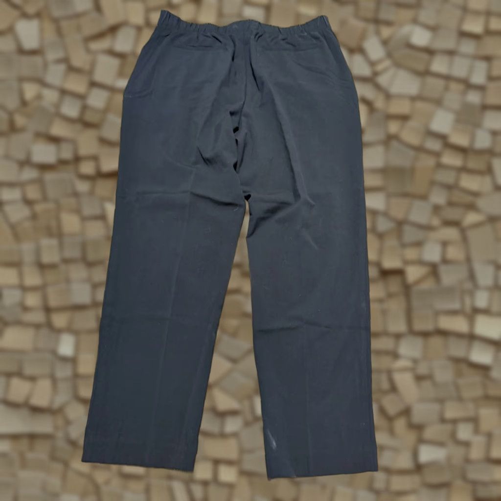 Vintage VINTAGE? No. Time & Tru Pants Women's XL Black Pull On High Rise Straight Leg Pants Size 40" / US 18 - 1 Thumbnail